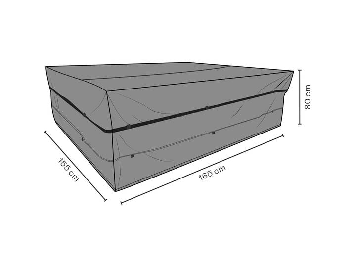 Schutzhülle Raina schwarz Polyvinylchlorid B 165 T 155 cm