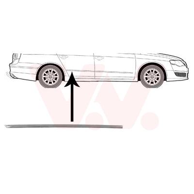 VAN WEZEL Zier-/Schutzleiste, Tür hinten rechts 5839406 für VW