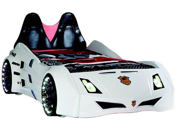 Xlmoebel Autobett Rennwagen Kinderbett aus Holz mit sportlichem Design (Autobett, 1-tlg., Autobett), Hergestellt in Europa