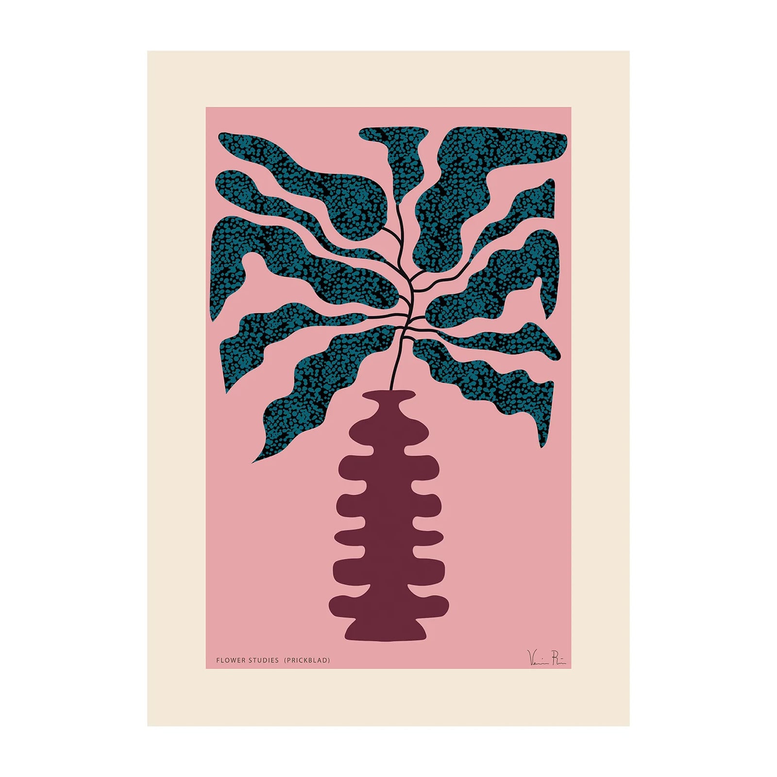 Paper Collective Flower Studies 01 (Dieffenbachia) poster, 30 x 40 cm
