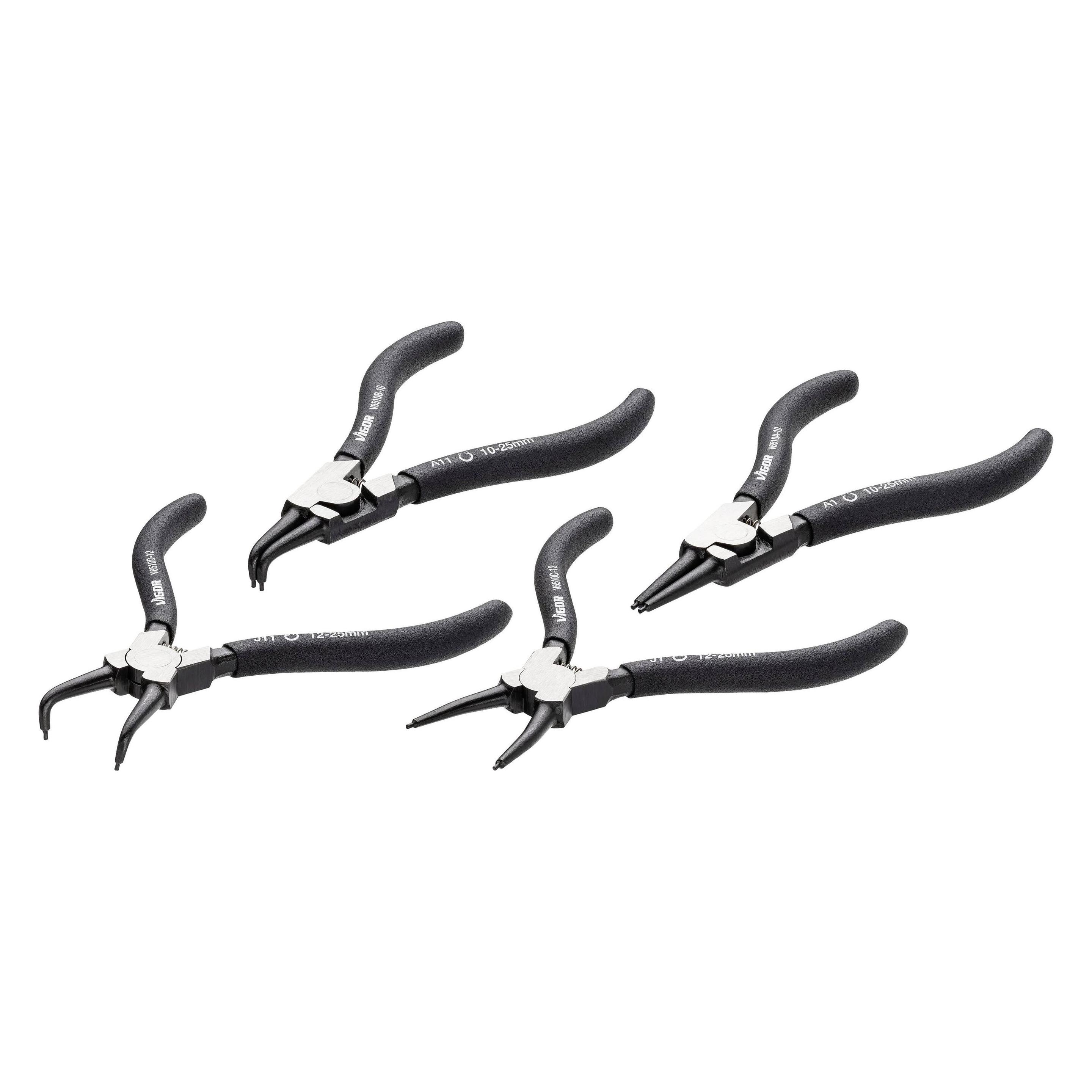 Vigor SICHERUNGSRING-ZANGEN SATZ, 140 MM (140 mm) (V6510-10/4)