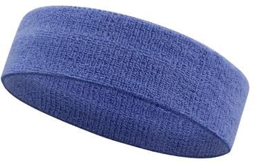 Inspire Select 1pc Cotton Athletic Headband Sports Sweatband For Men & Women Running Basketball Gym Fitness Tennis Yoga lake Blue