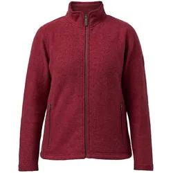 Ivanhoe Damen Beata Full Zip Wolljacke - 40 - deep red