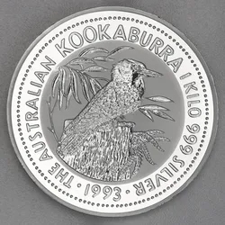 Silbermünze 1kg "Kookaburra" 1993 (Australien)