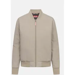 Derbe Übergangsjacke Blousholm Damen Beige Warm Gefüttert Blouson Nadelstreifen