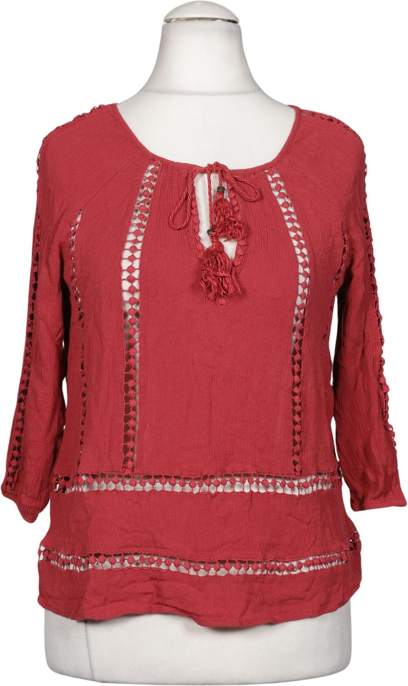 Forever 21 Damen Bluse, Rot, Gr. M, kein / Etikett - Second Hand