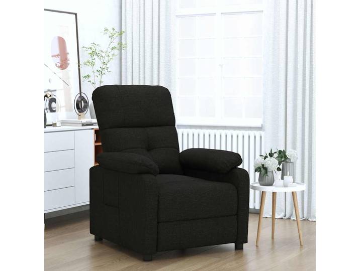 Fauteuil Inclinable Noir Tissu Vidaxl