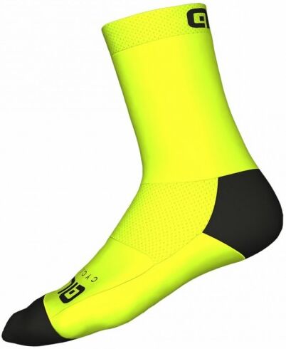 ALE' Calzini ciclimo Q-SKIN 18cm  TEAM giallo fluo