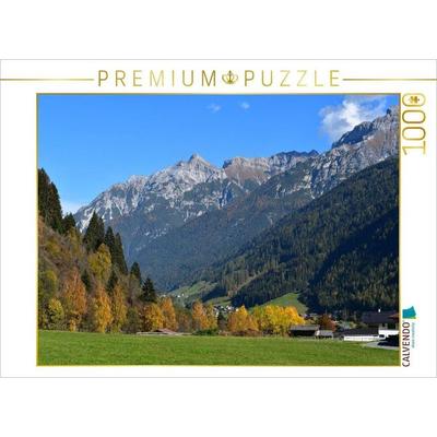 CALVENDO Puzzle Herbst im Stubaital bei Milders | 1000 Teile Lege-Größe 64x48cm Foto-Puzzle für glückliche Stunden