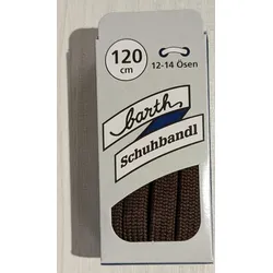 Barth Schuhbandl Bergsport flach 120cm (1 Paar) - 120 - braun