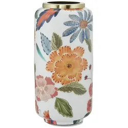 Vase Papagei   ¦ mehrfarbig ¦ Metall ¦ Maße (cm): B: 15,5 H: 31