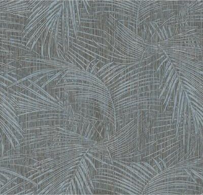 York Wallcoverings Della Palm Blue Multi Wallpaper