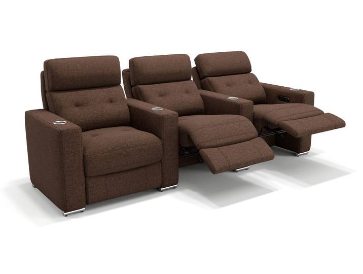 Stoff 3-Sitzer Sofa MATERA mit Funktion