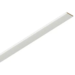 ter Hürne Leisten Gehrungsabdeckleiste Uni glanzweiß GAL 25 Dekor 2400x25x2 mm