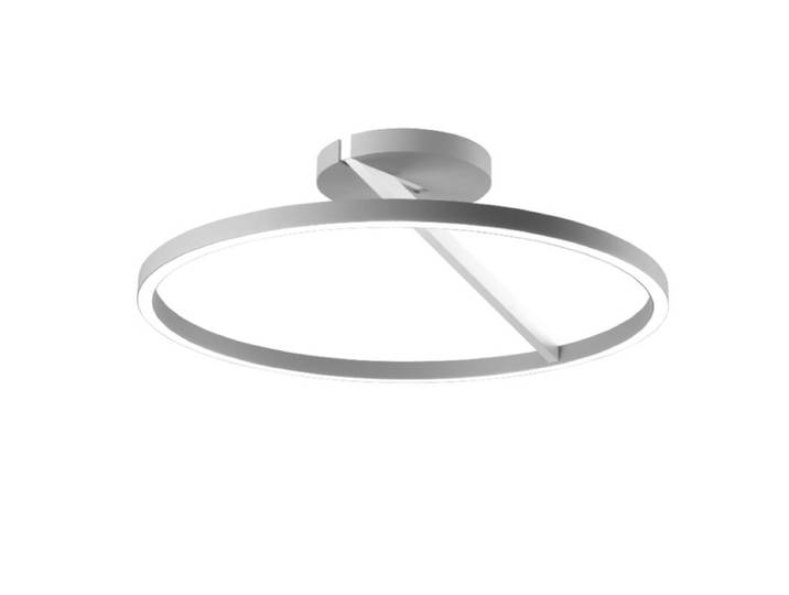 Escale Deckenleuchte Vision, modernes Design - Weiß/Aluminium m