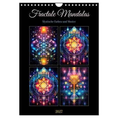 Fractale Mandalas (Wandkalender 2027 DIN A4 hoch), CALVENDO Monatskalender