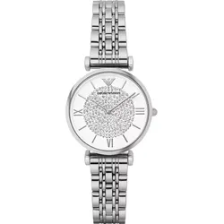 Emporio Armani Quarz / 2 Zeiger Gianni T-bar AR1925 - weiß,silberfarben - 32mm