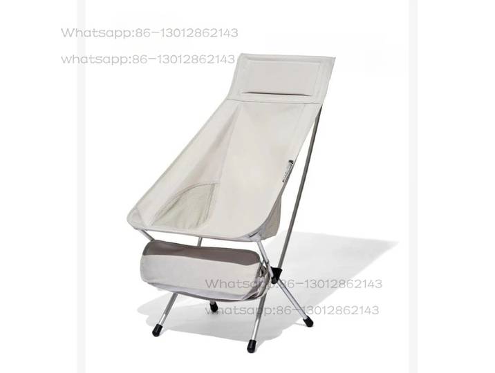 Chaise de camping pliante d'extérieur en alliage d'aluminium ultra-légère et portable, chaise de directeur de pêche, chaise de plage à dossier haut