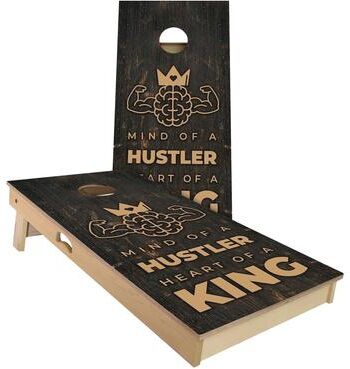 Skip's Garage Hustle Kings Outdoor Cornhole Board Set