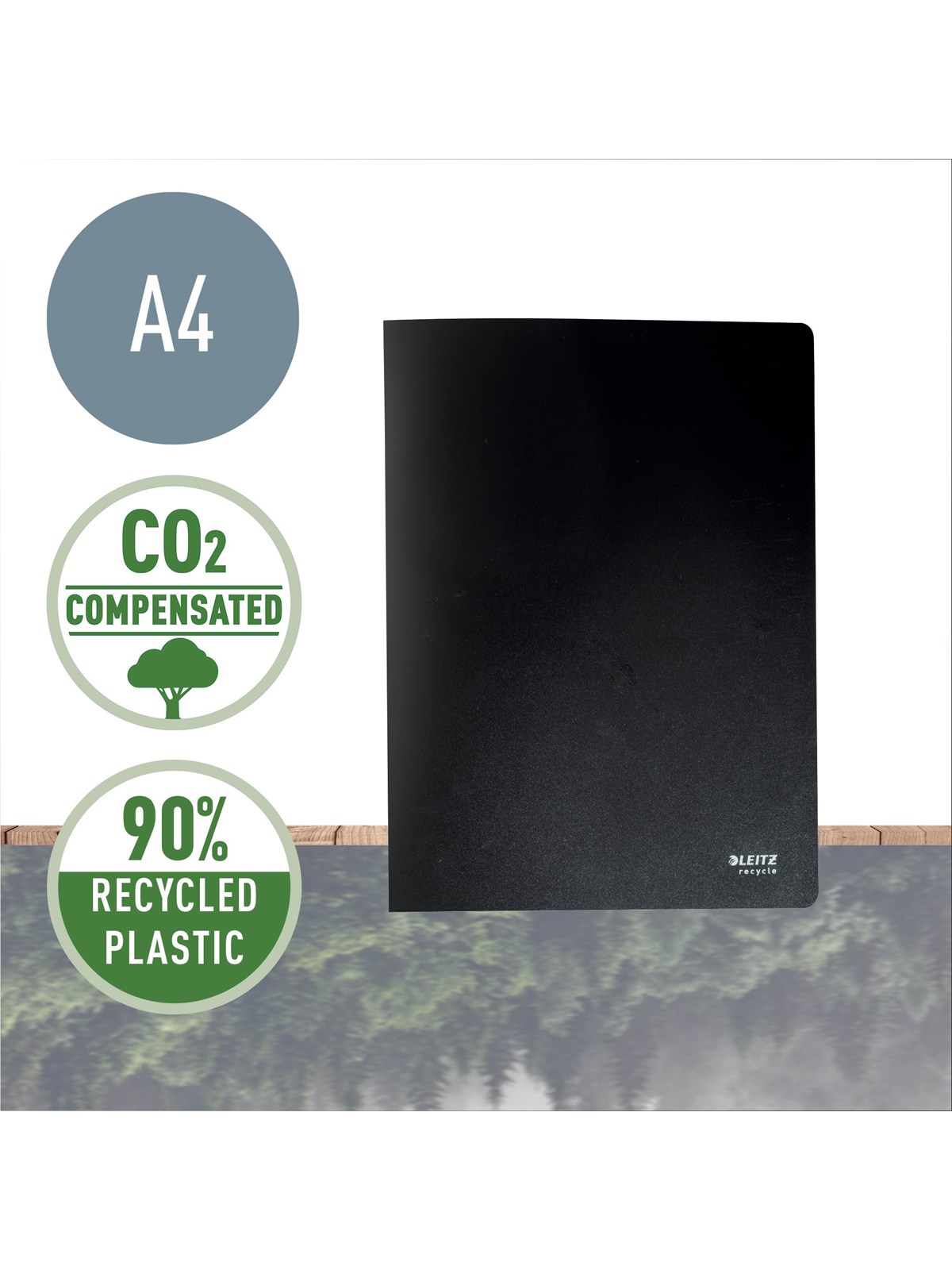 Leitz Recycle Sichtbuch, Schwarz