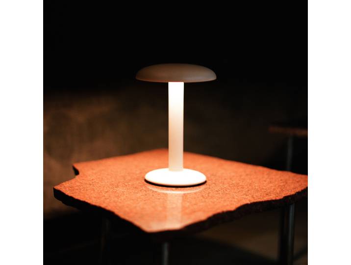Gustave Portable Lampe de Table Matt White - Flos Flos Architectural - Terrasse - Design - Métal - Avec abat-jour