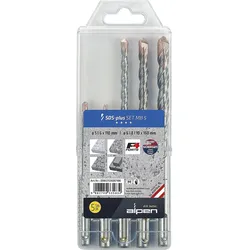 SDS-Plus Alpen Hammerbohrer-Set Kunststoffbox SDS-plus Set MB 5-teilig