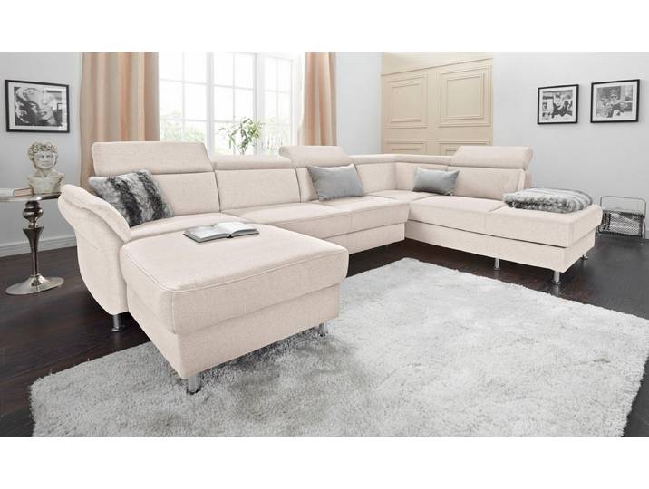 sit&more Wohnlandschaft Avignon U-Form, optional Schlaffunktion & Stauraum, inklusive Kopfteilverstellung