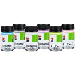 Marabu Decormatt "Pastell", 6x 15 ml