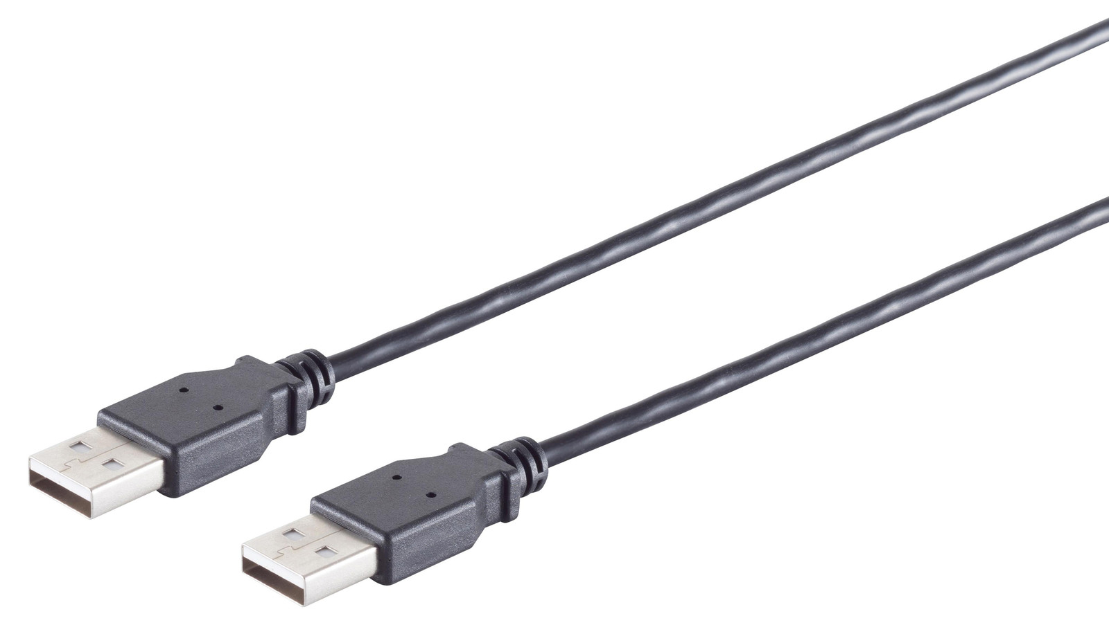 S-Impuls USB-A verbindingskabel 2.0, zwart, 0,5 meter