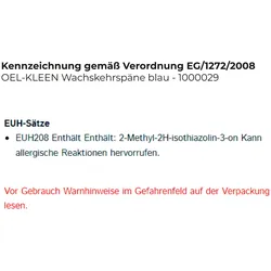 OEL-KLEEN Wachskehrspäne blau - 1000029