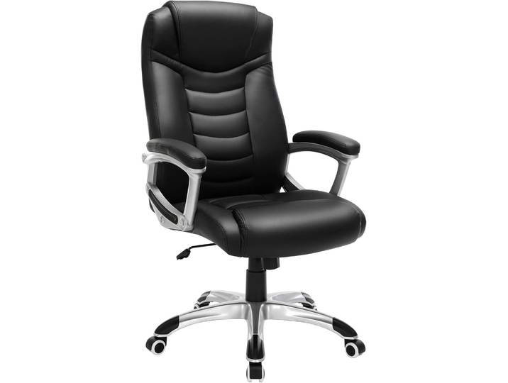 Bürostuhl Ergonomisch Höhenverstellbar Stabil Schwarz