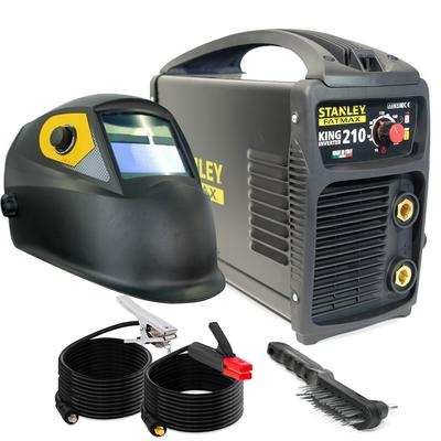 Schweißgerät 200 Ampere MMA 100% KONTINUIERLICH + WIG + Stanley Automatische Haube 9/13 STANLEY FATMAX