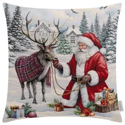 Kissenhülle HOLY SANTA (BH 45x45 cm) - bunt - BH 45x45 cm