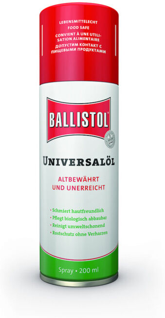 BALLISTOL Huile universelle 200 ml Spray 27 langues (21730)