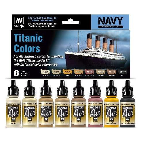 Wittmax Model Air set Titanic colors 8x17ml navy colors (17 ml) (71646)