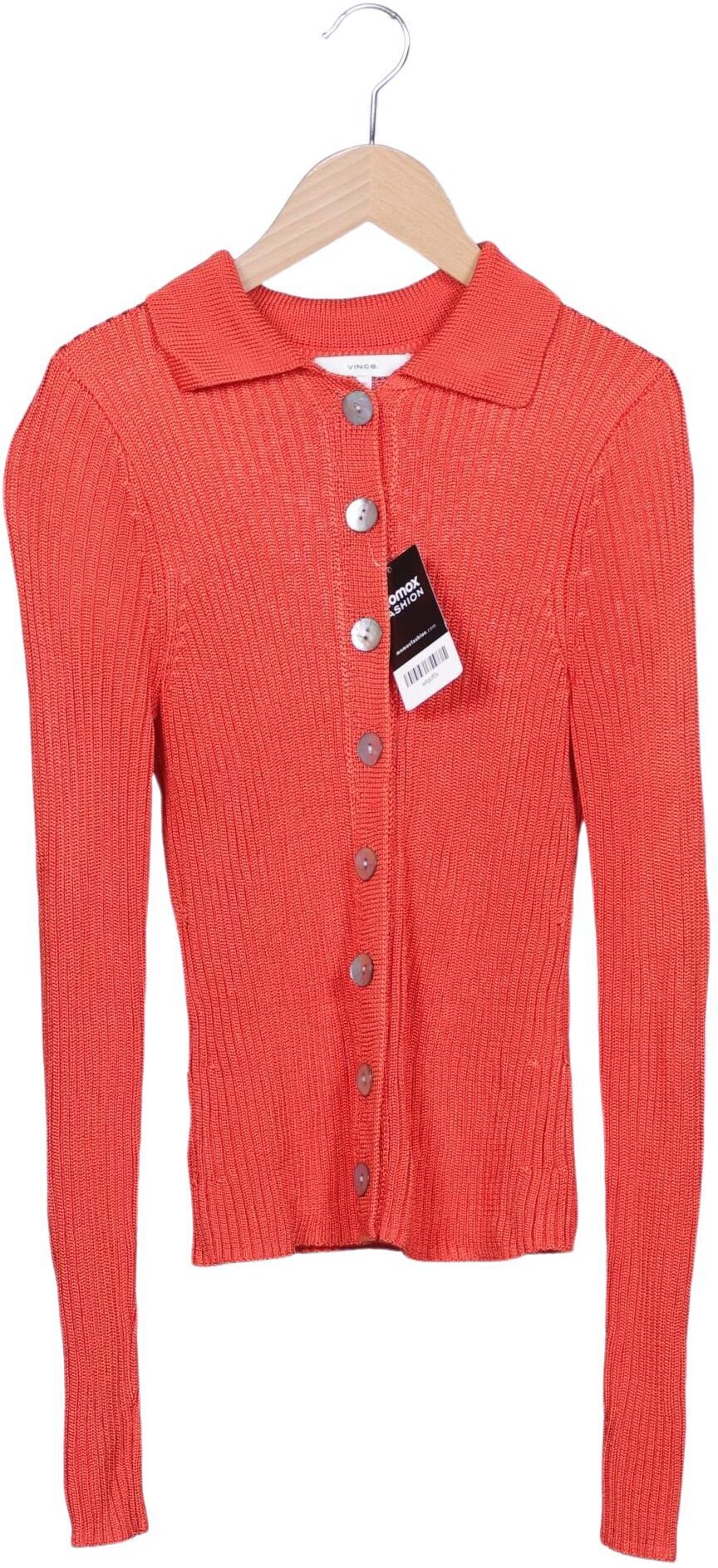 Vince. Damen Strickjacke, Rot, Gr. XS, Viskose - Second Hand