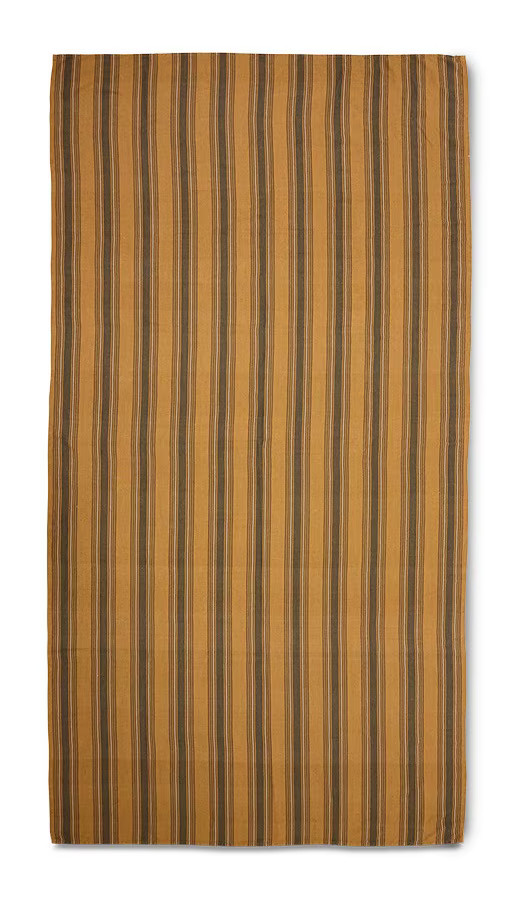 HKliving Tafelkleed Vida gestreept Linnen - Amber/Grijs - 160 x 300 cm