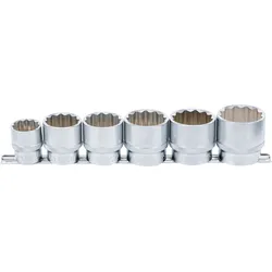 BGS Steckschlüssel-Einsatz-Satz, Zwölfkant | Antrieb Innenvierkant 12,5 mm (1/2""...