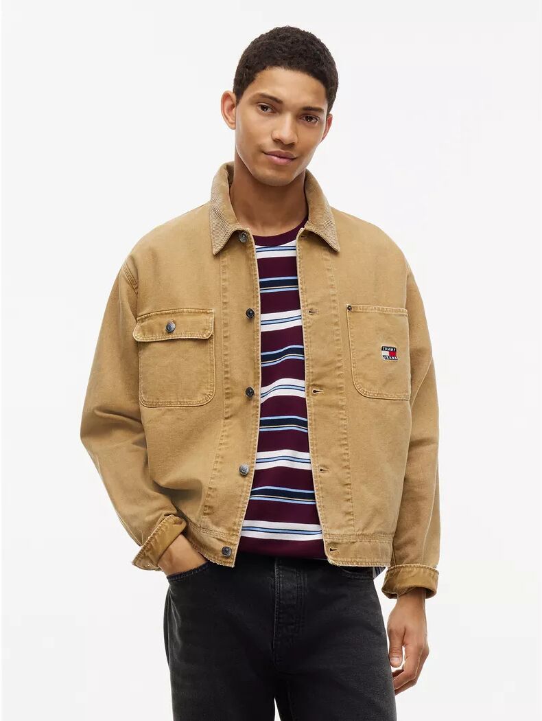 Tommy Jeans - Hemd, für Herren, Beige, Größe L