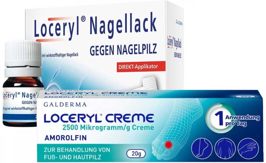 Loceryl gegen Nagelpilz + Loceryl Creme