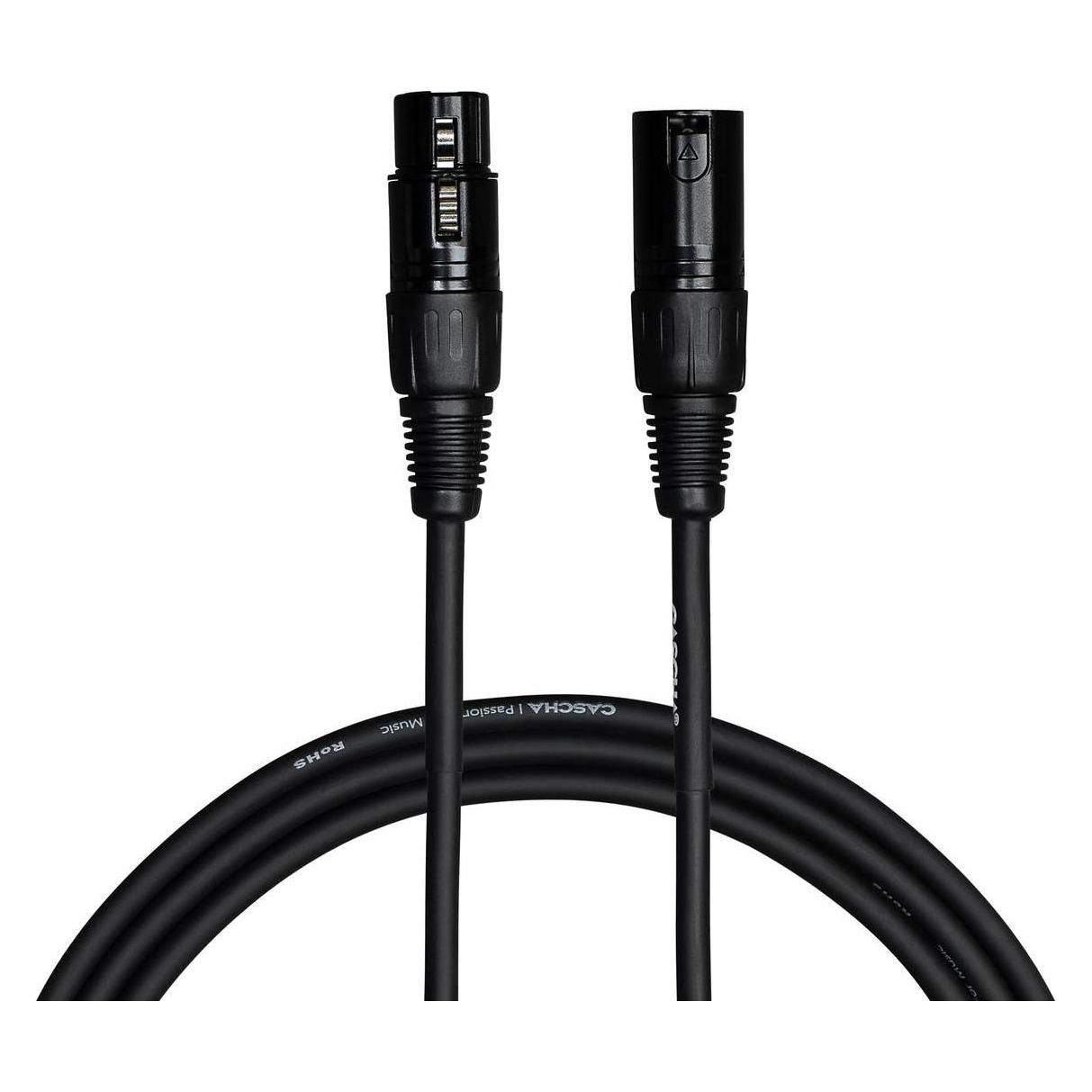 Cascha Standard-Mikrofonkabel - XLR - 9 m - Schwarz (52295311)