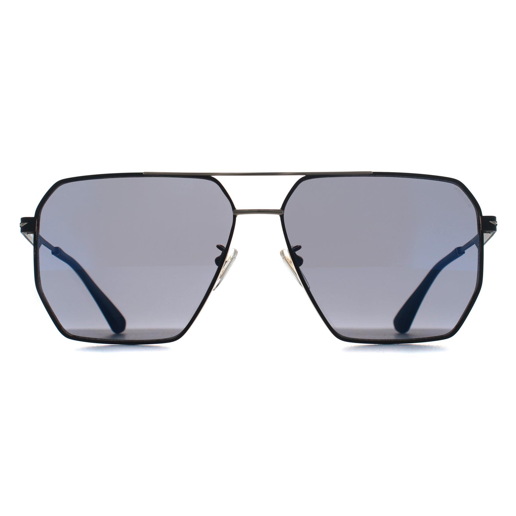Polizei SPLL79 Champ Lite 2 302B glänzende Rose Gold Rauch blau Spiegel Sonnenbrille