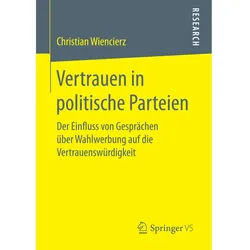 Vertrauen in politische Parteien, Fachbücher von Christian Wiencierz