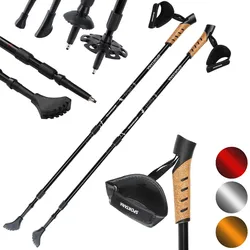 DEUBA Deuba Nordic Walking Stöcke 68 – 135cm orange