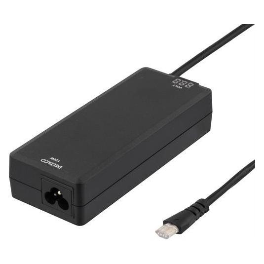 Deltaco SMP-120WD power adapter/inverter Indoor Black (120 W) (SMP-120WD)