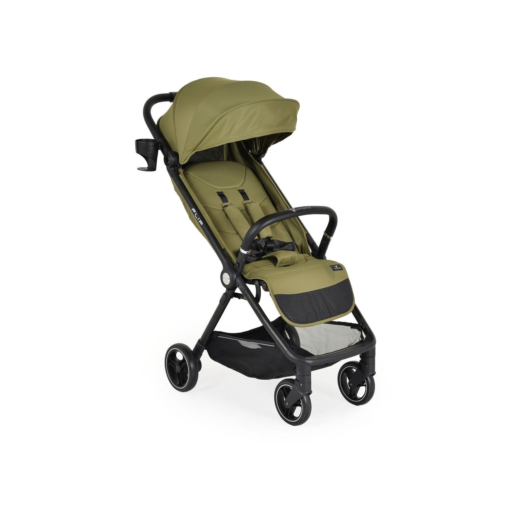 Cangaroo Kinderwagen, Sommerbuggy Flip klappbar Getränkehalter Korb Stoßdämpfer grün