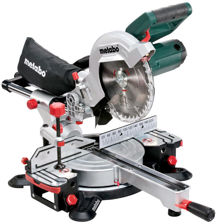 METABOWERKEG KAPPSÄGE KGS 216 M 1500 W ZUGF + MASCHINENSTÄNDER KSU 251 METABO 09199495