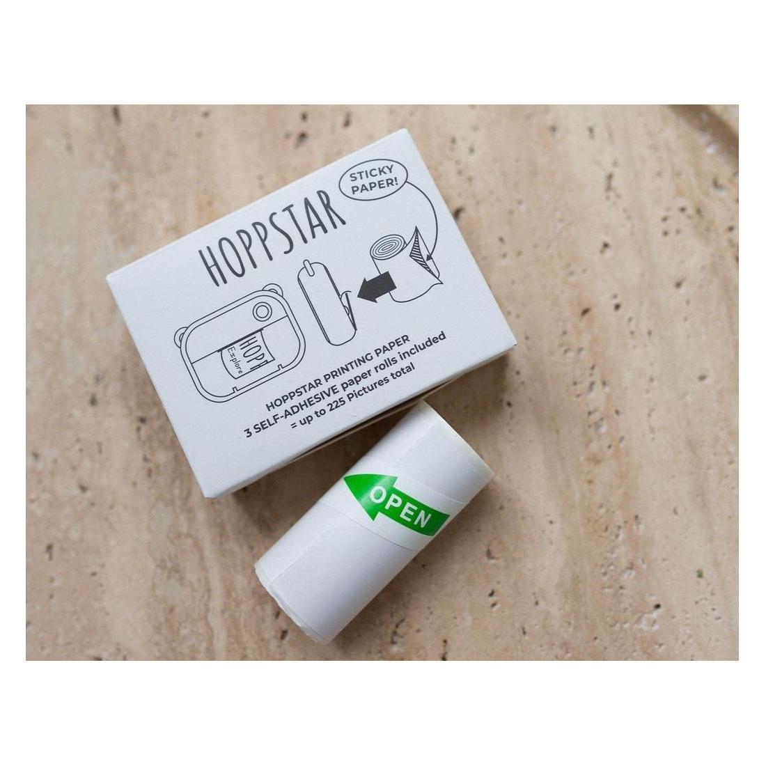 Hoppstar Papierrollen 3er Nachfüllpack selbstklebend für Artist Kamera (01399)
