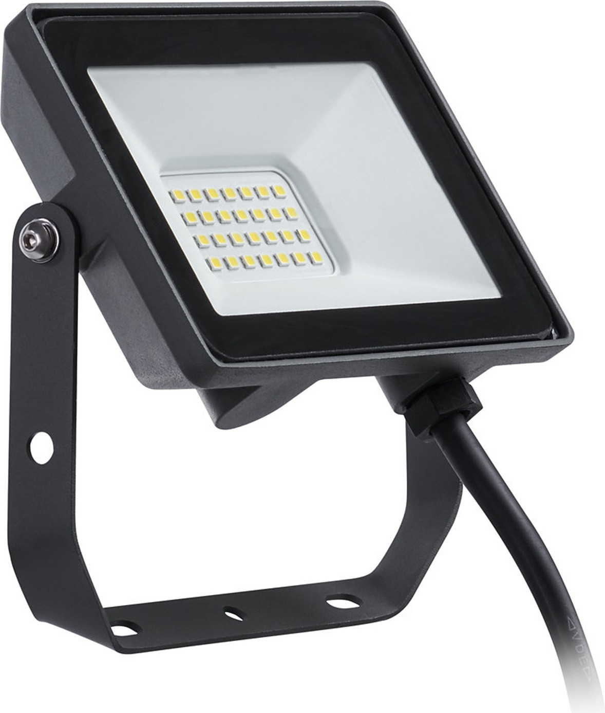 Philips LED koplamp voor tuin en werk, zwart, IP65, metaal, Klasse I, U-vormige beugel, 20 W