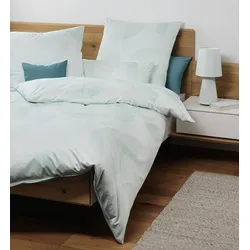 Janine Bettwäsche CARMEN S Interlock-Jersey 55125 türkisblau 155x220 cm + 80x80 cm